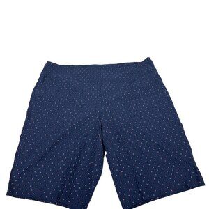 Attire Woman's Shorts Navy With Red Dots Size 20W